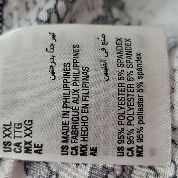 Internation Concepts INC Women's Black and White Snake Print Top Size XXL NWT - Picture 11 of 11